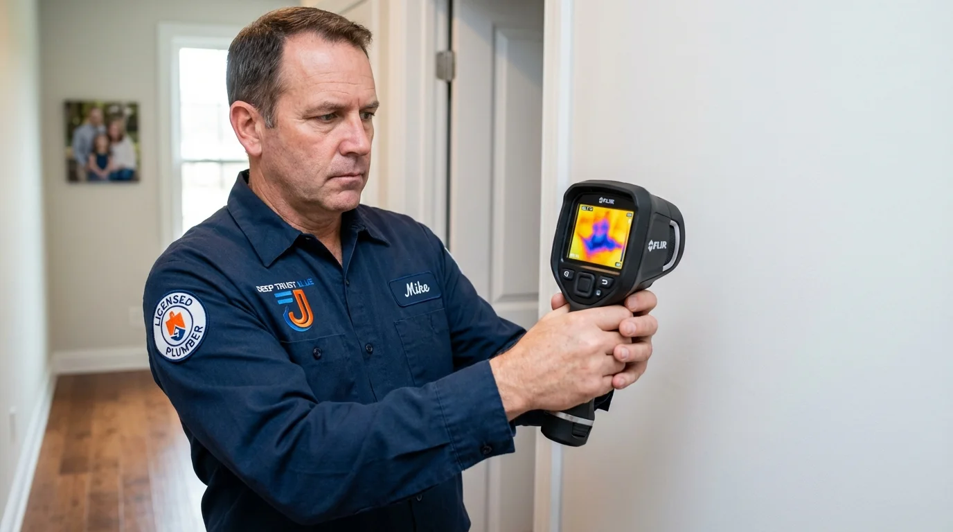 Thermal imaging leak detection by Johns Plumbing LLC in Myrtle Creek